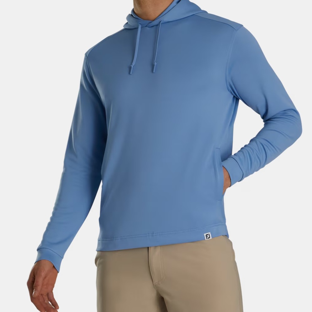 NWT FootJoy Hoodie Mens XXL 2XL Lightweight Performance Golf Pullover Slate Blue